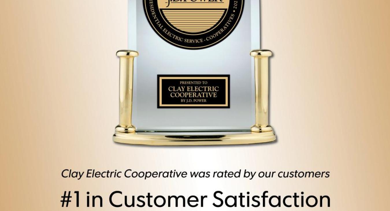 Clay Electric ranks No. 1 in its segment in J.D. Power study Clay